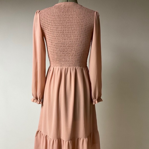 Mad About Style chiffon dress with sleeves size SX - Picture 3 of 7